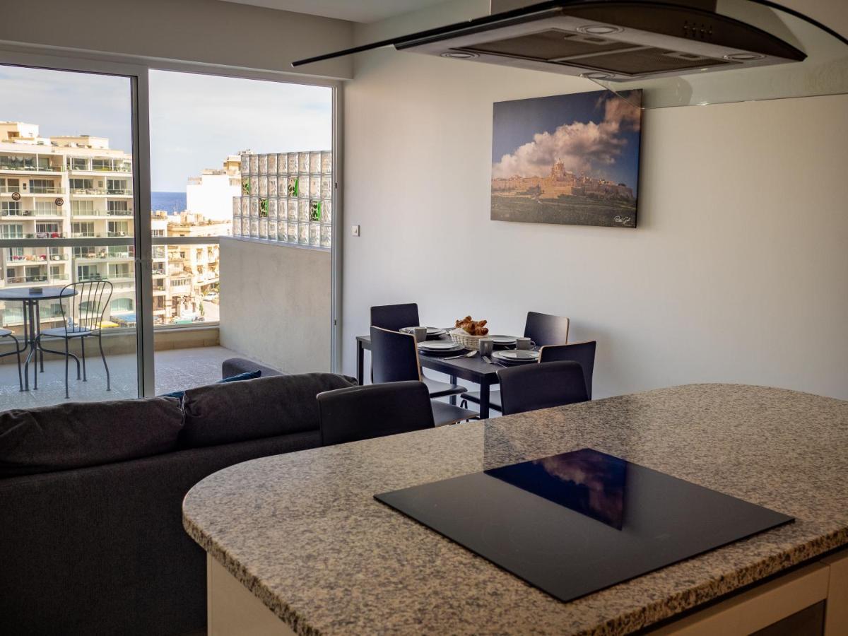 Апартаменты 6Th Floor Spinola Seaview In St Julians Сент Джулианс Экстерьер фото
